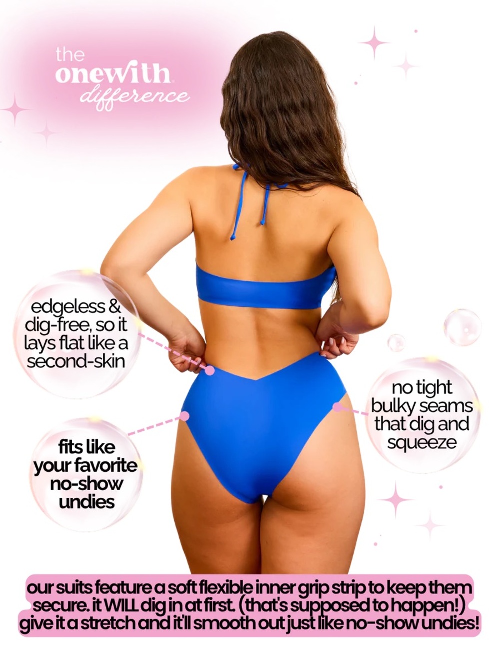 OneWith Jennings V-Cut High-Waisted Bikini Bottom